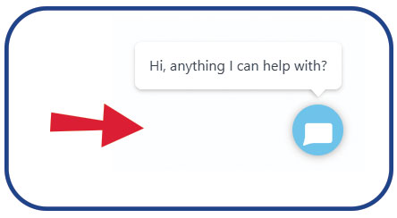 MIA is located in the bottom right of your browser screen.